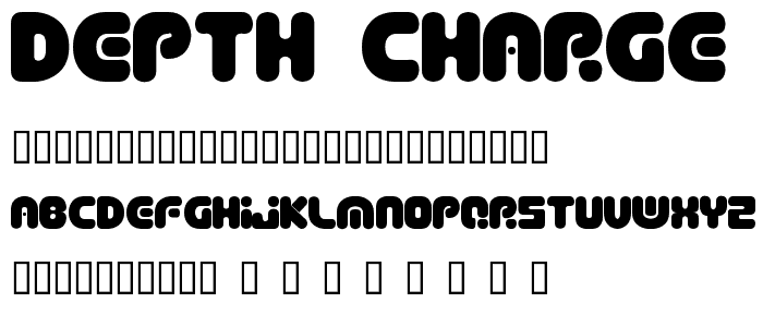 Depth Charge  SemiPhat font